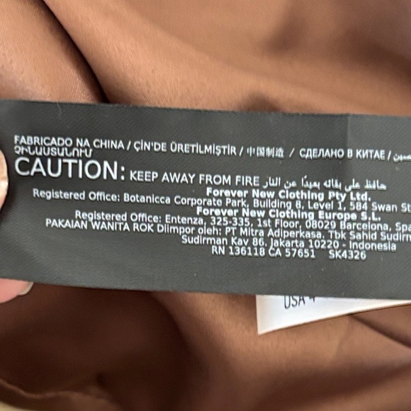 Ever New Brown Pencil Skirt Faux Leather in 4 - Picture 6 of 8